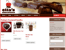 Tablet Screenshot of ellaschocolates.com